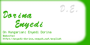 dorina enyedi business card